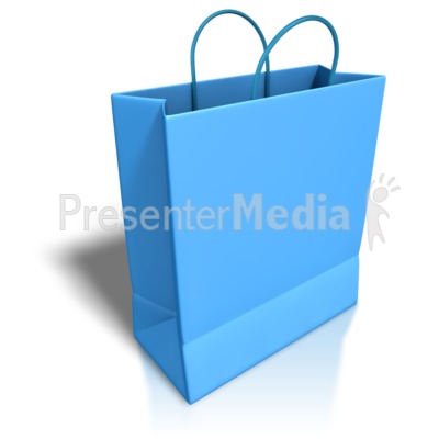 Shopping  Clip  on Empty Blue Shopping Bag   Home And Lifestyle   Great Clipart For