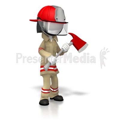 Stick Figure Fireman