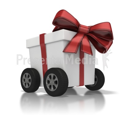 Gifts  Delivery on Gift Delivery Presentation Clipart