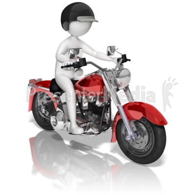 Stick Figure Motorcycle