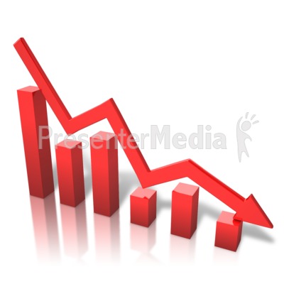 Arrow Graph Decline - Presentation Clipart - Great Clipart for