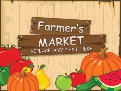 Farmer #39 s Market A Home and Lifestyle PowerPoint Template from