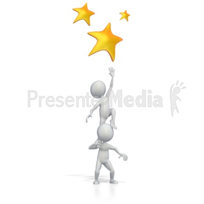 Reaching For The Stars Great Powerpoint Clipart For Presentations Presentermedia Com