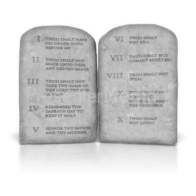 Ten Commandments Great Powerpoint Clipart For Presentations Presentermedia Com