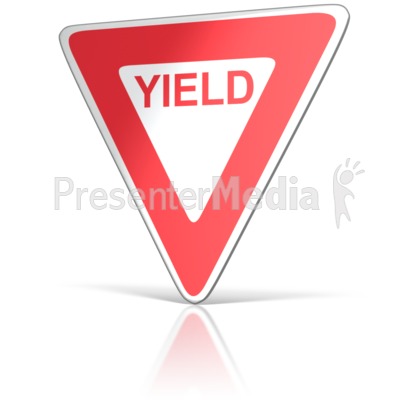 Yield Sign Great Powerpoint Clipart For Presentations Presentermedia Com